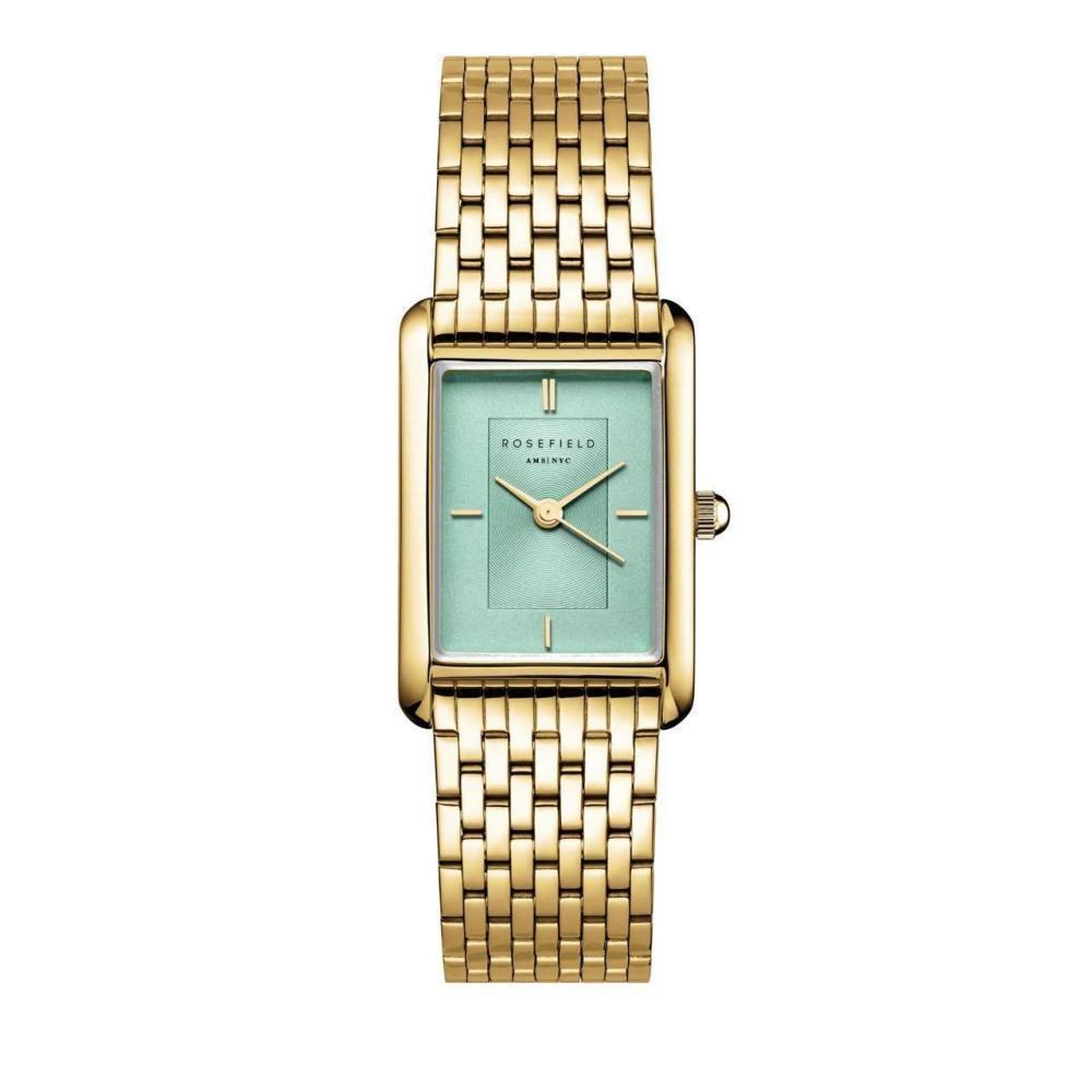 ROSEFIELD Damenuhr Heirloom Minz-Grün Gold eckig HMGSG-H04