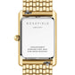 ROSEFIELD Damenuhr Heirloom Minz-Grün Gold eckig HMGSG-H04
