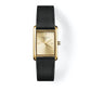 ROSEFIELD Damenuhr Heirloom Modern Champagne Dial Gold Black Leather HCBLG-H07
