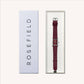 ROSEFIELD Damenuhr Heirloom Modern Burgundy Dial Silver Burgundy Leather HBBLS-H08
