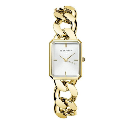 ROSEFIELD Damenuhr  STUDIO Octagon XS Kettenuhr Gold eckig SWGSG-O55