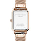 ROSEFIELD Damenuhr Octagon XS Mesh Weiß Rosegold OWRMR-O59
