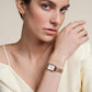 ROSEFIELD Damenuhr Octagon XS Mesh Weiß Rosegold OWRMR-O59