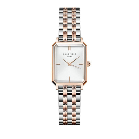 ROSEFIELD Damenuhr Octagon XS Bicolor Silber Rosegold OWRSR-O64