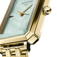 ROSEFIELD Damenuhr Octagon XS Minzgrün Perlmutt Gold eckig OGGSG-O71