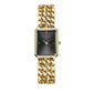 ROSEFIELD Women's Watch Octagon XS Double Chain Studio Edition Black Gold SBGSG-O77