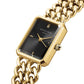 ROSEFIELD Women's Watch Octagon XS Double Chain Studio Edition Black Gold SBGSG-O77