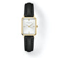 ROSEFIELD Damenuhr Octagon XS White Black Leather Gold  OWBLG-O84