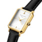 ROSEFIELD Damenuhr Octagon XS White Black Leather Gold  OWBLG-O84