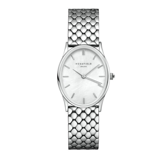 ROSEFIELD Women's Watch The Oval White MOP Steel Silver OWGSS-OV03 OWGSS-OV03