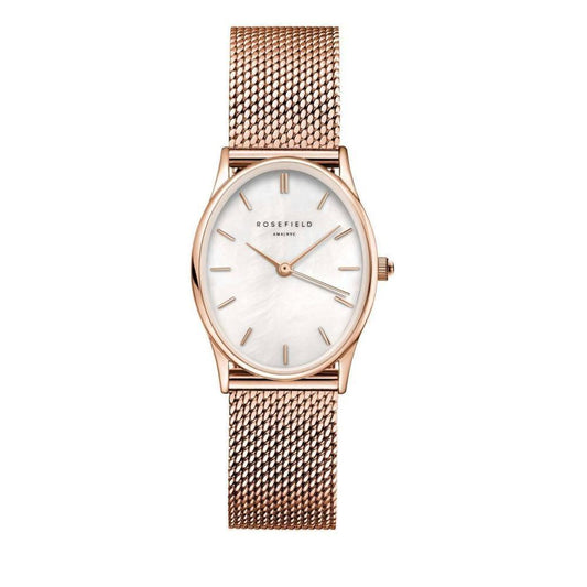 ROSEFIELD Damenuhr  Oval Mesh Rosegold OWRMR-OV12
