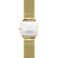 ROSEFIELD Damenuhr  Boxy Mesh Gold eckig QWSG-Q03