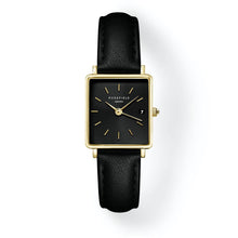 Schwarz Leder Gold