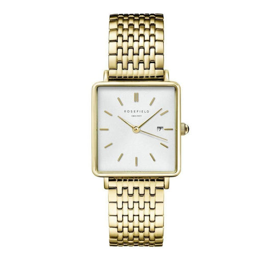 ROSEFIELD Women's Watch The Boxy White Gold QWSG-Q09