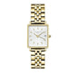 ROSEFIELD Damenuhr  Boxy XS Gold eckig QMWSG-Q021