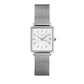 ROSEFIELD Damenuhr  Boxy XS Mesh Silber eckig QMWMS-Q038