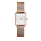 ROSEFIELD Damenuhr  Boxy XS Mesh Rosegold eckig QMWMRG-Q040