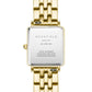 ROSEFIELD Damenuhr Boxy XS Smaragd-Grün Gold eckig BEGSG-Q050