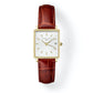 ROSEFIELD Damenuhr Boxy XS White Medium Brown Leather Gold  QWBLG-Q55