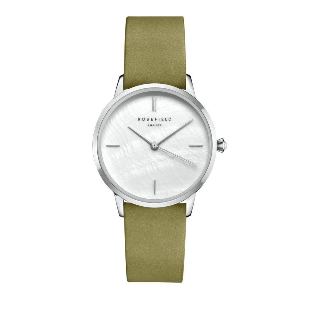 ROSEFIELD Damenuhr Pearl Edit Olive Silver RMOLS-R05