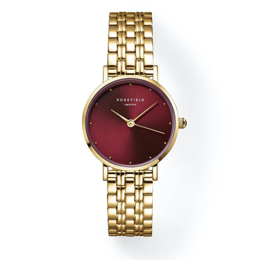 ROSEFIELD Damenuhr Small Edit Burgundy Gold  SEGSG-SE01