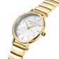 ROSEFIELD Damenuhr Small Edit White MOP Half-Moon Steel Gold SEWGSG-SE02