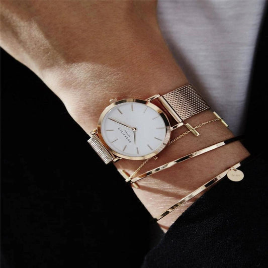 ROSEFIELD Damenuhr  Tribeca Mesh Rosegold 33mm TWR-T50