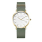ROSEFIELD Damenuhr  West Village Olivgrün Gold Leder WFGG-W85