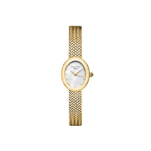 ROSEFIELD Damenuhr Mini Oval Mesh Gold MWGMG-M02
