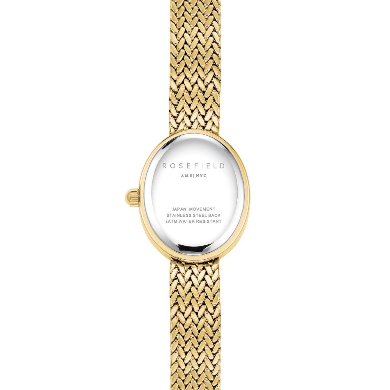 ROSEFIELD Damenuhr Mini Oval Mesh Gold MWGMG-M02