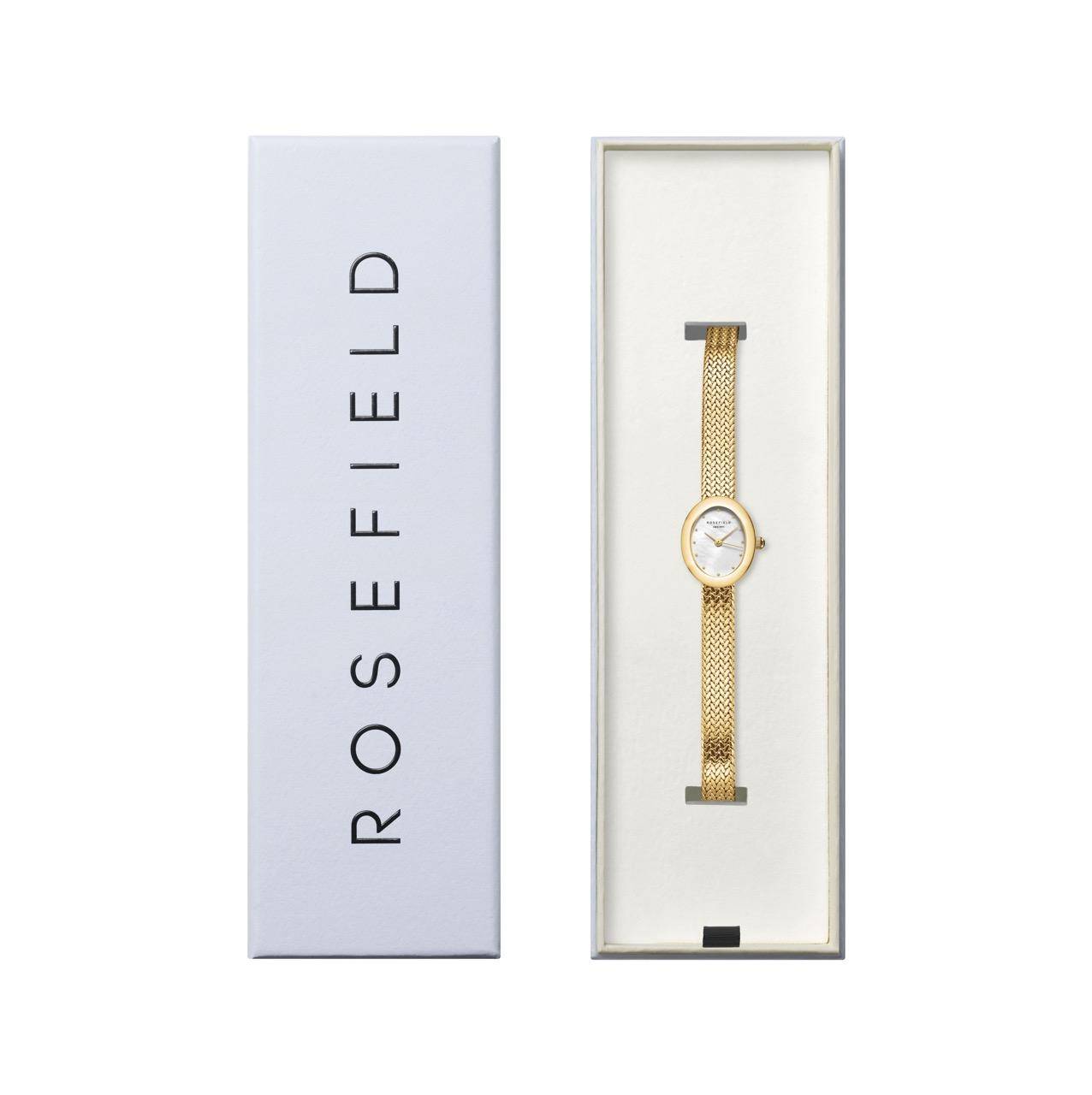 ROSEFIELD Damenuhr Mini Oval Mesh Gold MWGMG-M02
