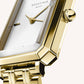 ROSEFIELD Women's Watch Octagon XS White Sunray Steel Gold OWGSG-O60
