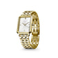 ROSEFIELD Women's Watch Octagon XS White Sunray Steel Gold OWGSG-O60