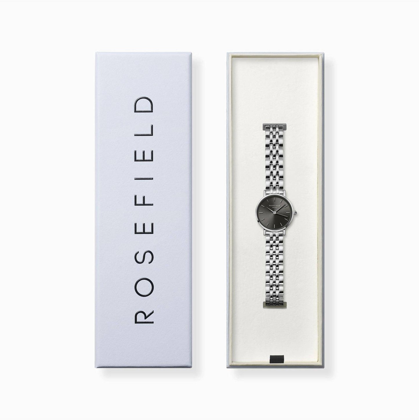 ROSEFIELD Damenuhr Small Edit Grau Silber