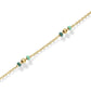 ROSEFIELD Bracelet Emerald Dotted Gold Stainless Steel JBEDG-J720