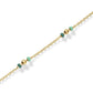 ROSEFIELD Armband Emerald Dotted Gold Edelstahl