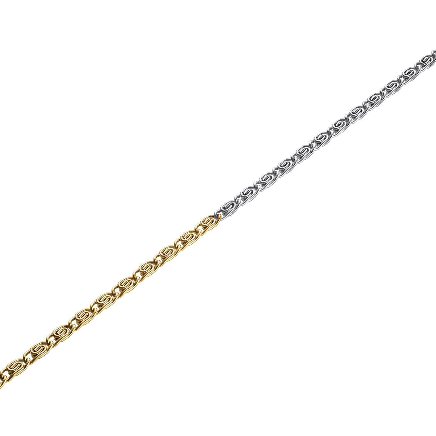 ROSEFIELD Bracelet Bicolor Swirl Bracelet Gold Silver Stainless Steel JBDSG-J706