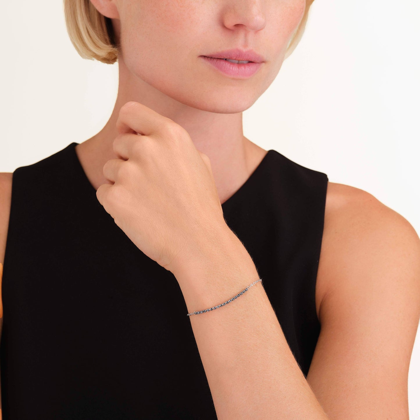 ROSEFIELD Armband Tennis Graphite Silber JBTGS-J915