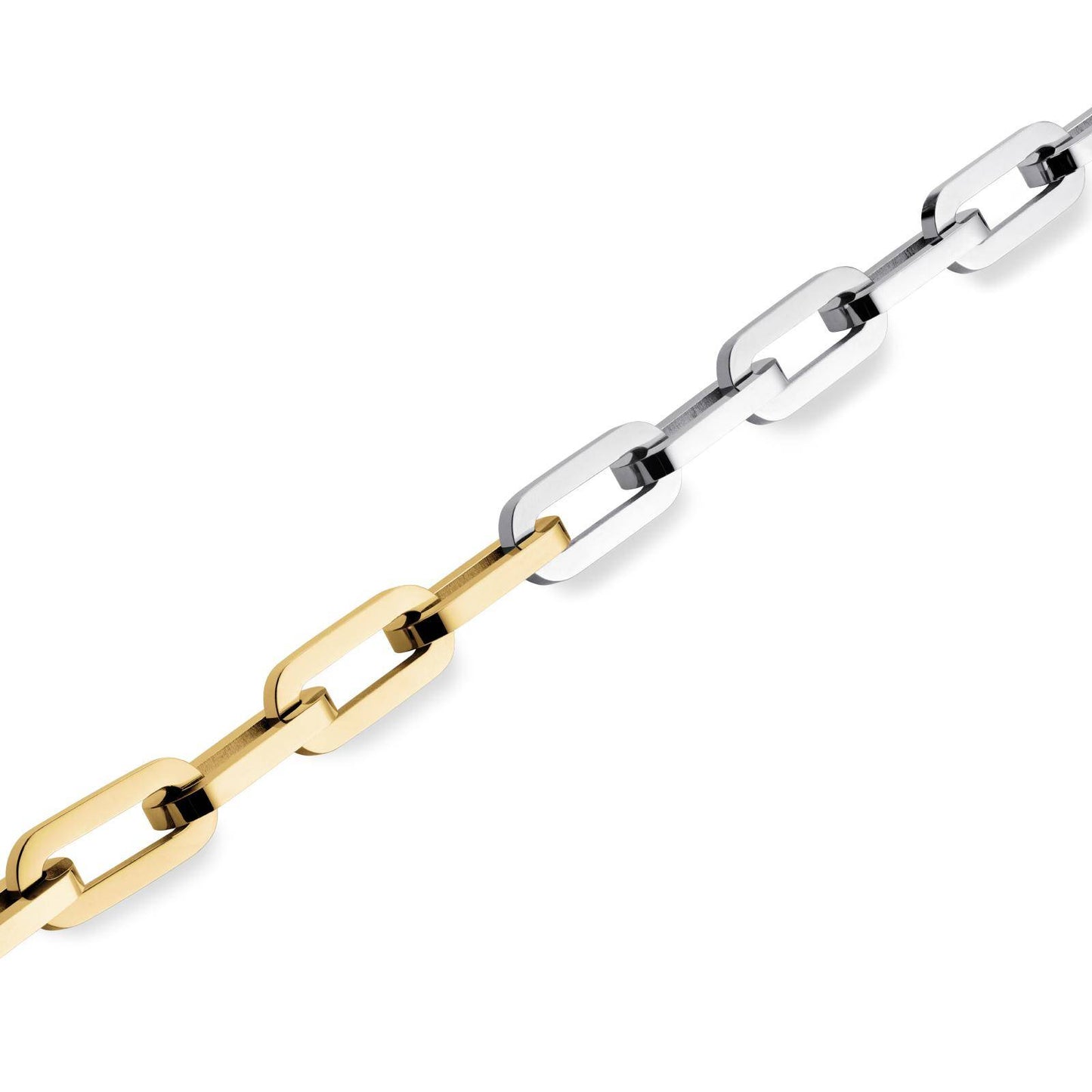 ROSEFIELD Necklace Bicolor Chain Necklace Gold Silver Stainless Steel JNDCG-J707