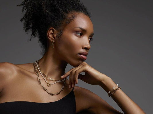 ROSEFIELD Halskette Oval Necklace Gold