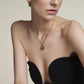 ROSEFIELD Halskette Rectangle Chain Necklace Gold