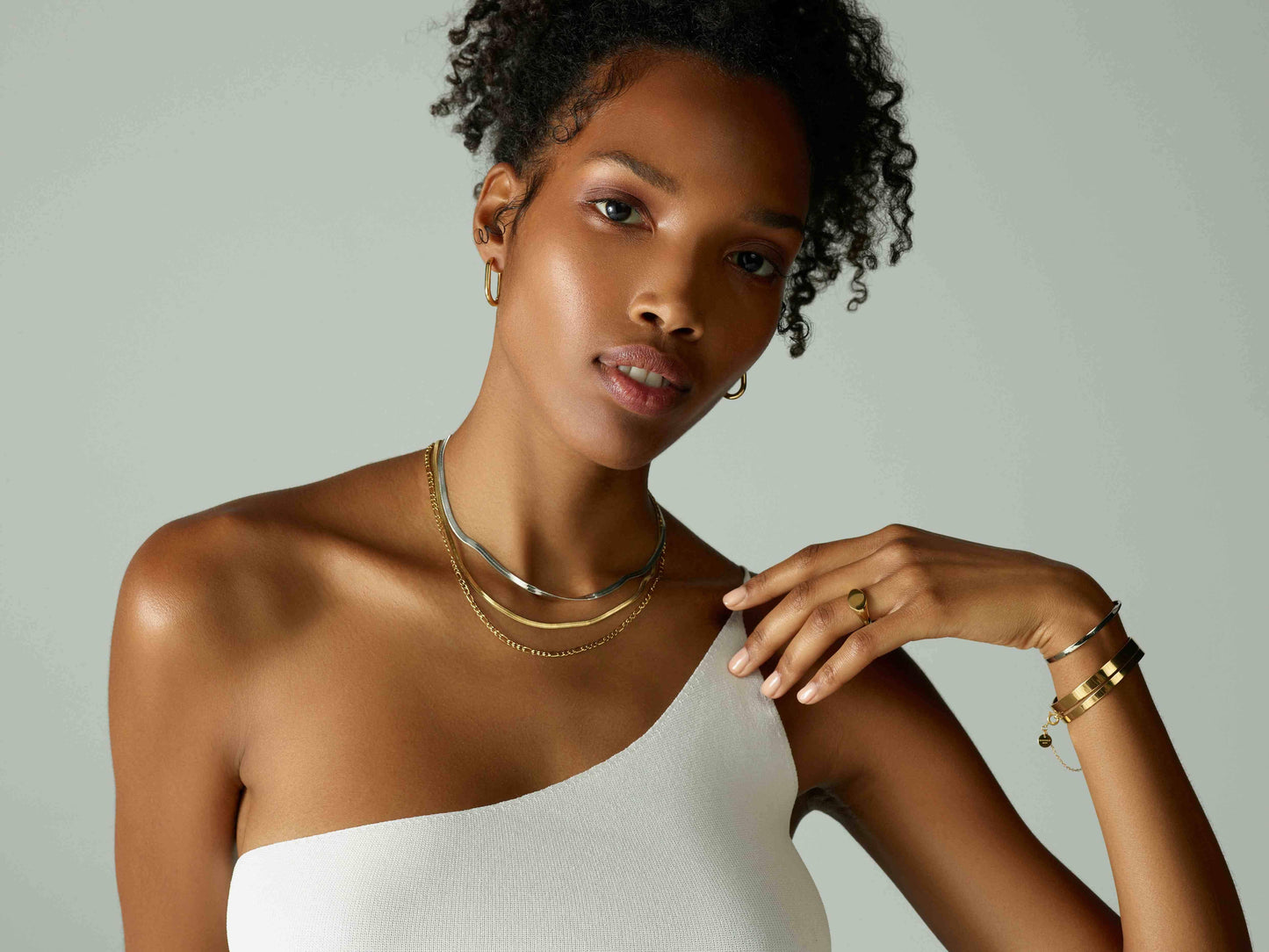 ROSEFIELD Necklace Snake Necklace Gold JTNFS3G-J379