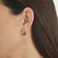 ROSEFIELD Ohrringe Emerald Triple Hoops Gold Edelstahl