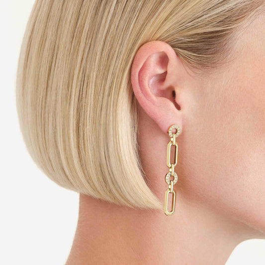 ROSEFIELD Ohrringe Octagon Gold JEOSG-J902