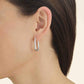 ROSEFIELD Earrings Large Oval Hoops Silver JEOLS-J568