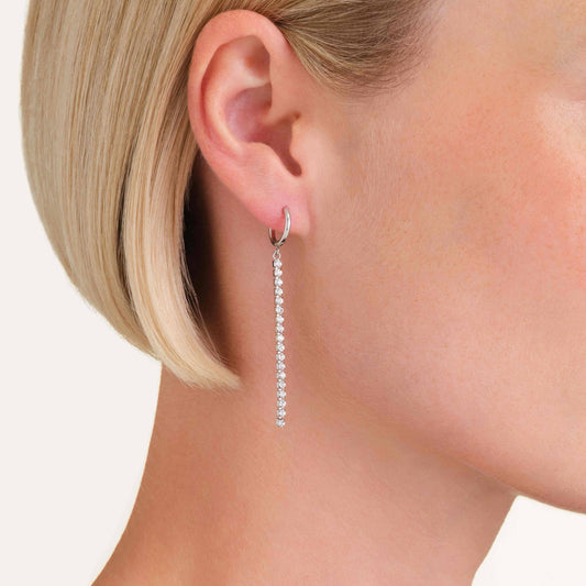 ROSEFIELD Ohrringe Tennis Silber JETCS-J922