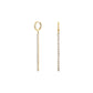 ROSEFIELD Ohrringe Tennis Gold JETCG-J916