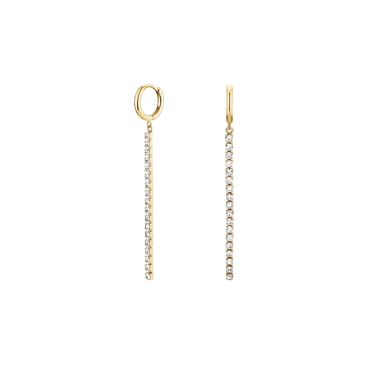 ROSEFIELD Ohrringe Tennis Gold JETCG-J916