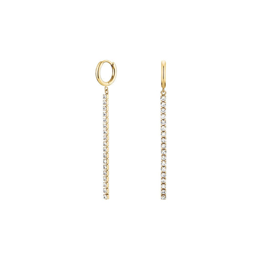 ROSEFIELD Ohrringe Tennis Gold JETCG-J916