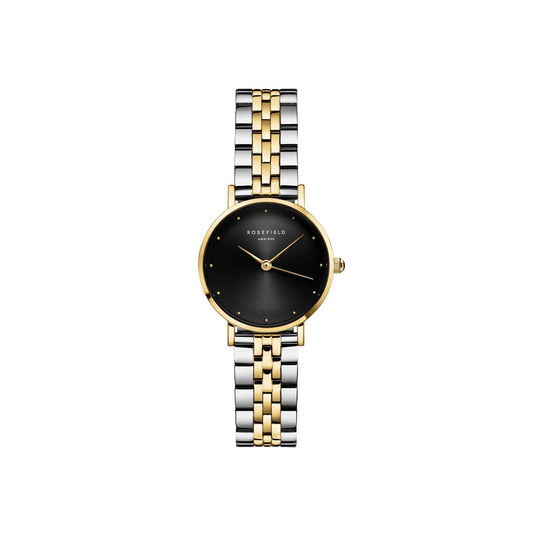 ROSEFIELD Damenuhr SMALL EDIT Bicolor Schwarz-Gold-Silber